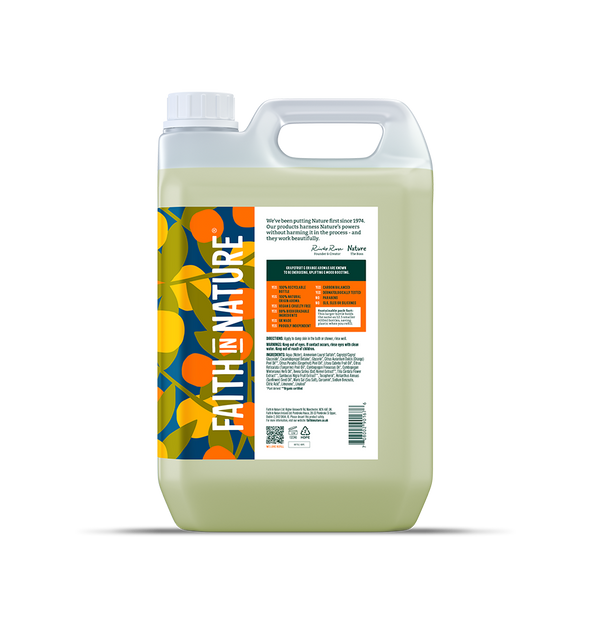 Grapefruit & Orange 5L Natural Body Wash Refill