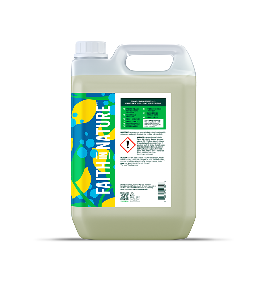 Lemon washing up liquid 5L