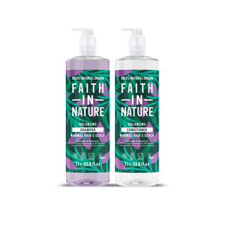 Lavender & Geranium 1L shampoo & conditioner set