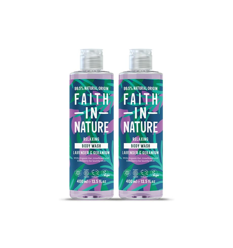 Lavender & Geranium body wash duo