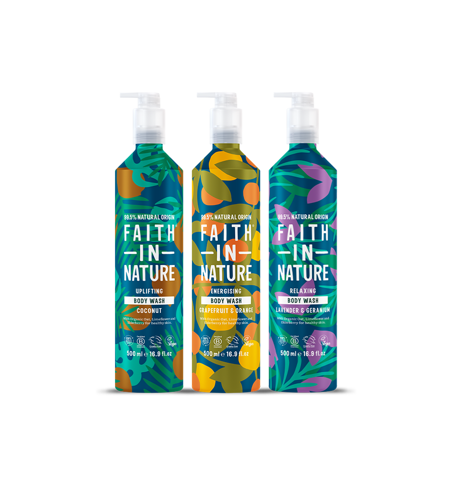 Aluminium body wash trio