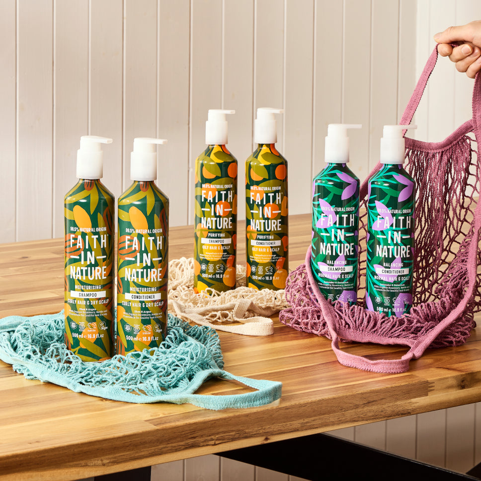 Sustainable shampoo & conditioner set shea & argan 500ml aluminium