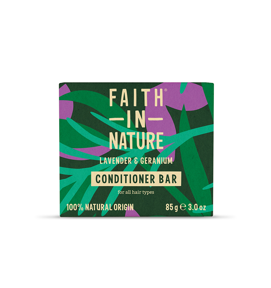Lavender & Geranium Natural Conditioner Bar - Vegan Haircare - Faith In Nature