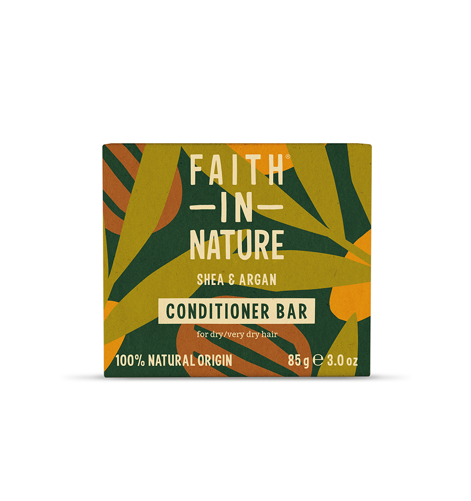 Shea & Argan Natural Conditioner Bar Plastic Free Faith In Nature