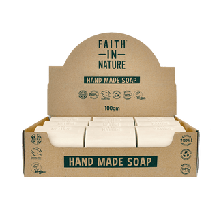 Box of 18 Unwrapped Natural Tea Tree Soaps - Vegan Soaps - Faith In Nature